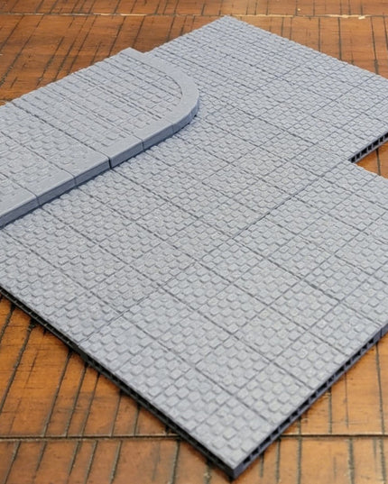 OpenLOCK City Street Tiles with raised sidewalks