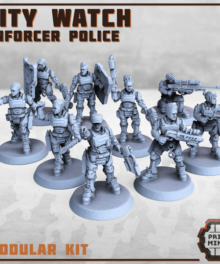 City Watch Police Enforcers x9