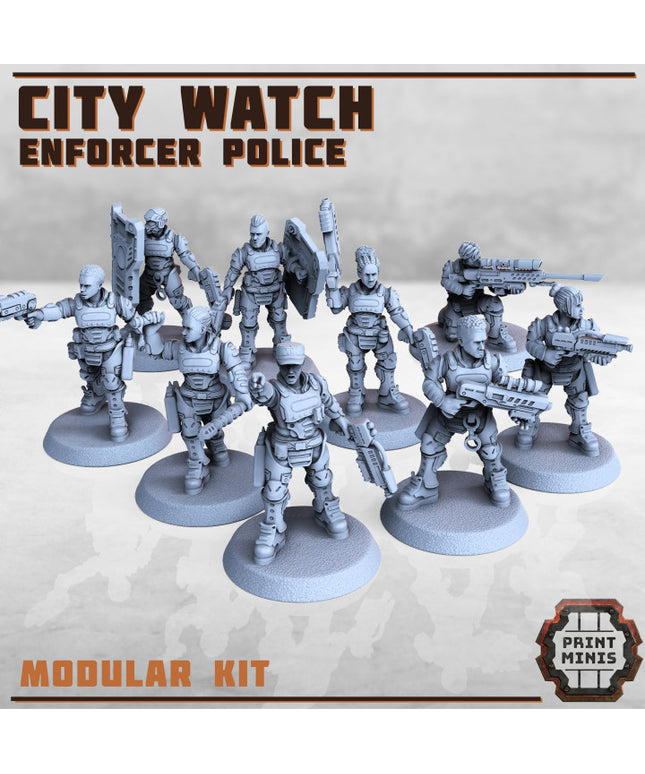 City Watch Police Enforcers x9
