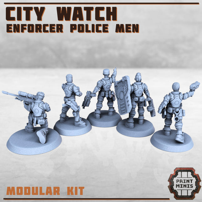 City Watch Police Enforcers x9