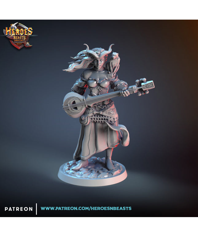Zaimaia Drina- tiefling bard