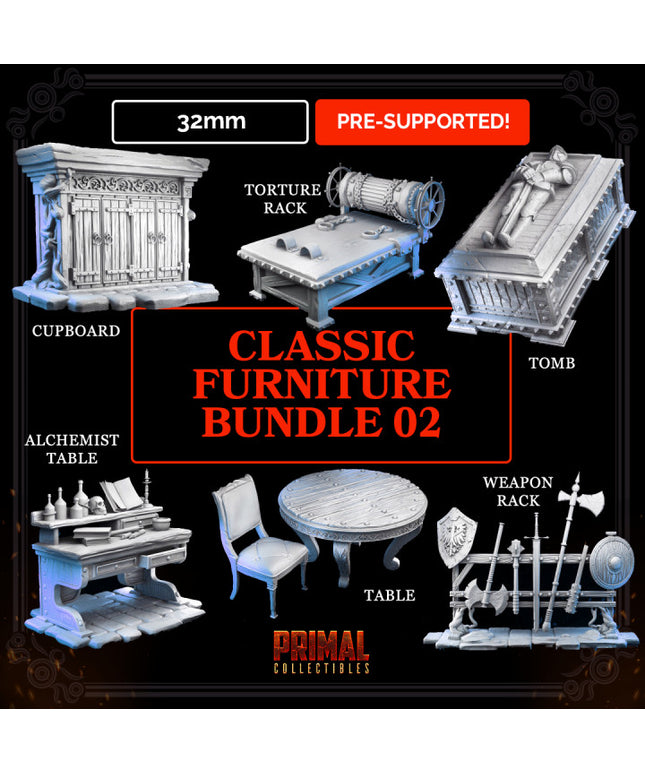 32mm Props and furnitures - vol.02 - MASTERS OF DUNGEONS QUEST