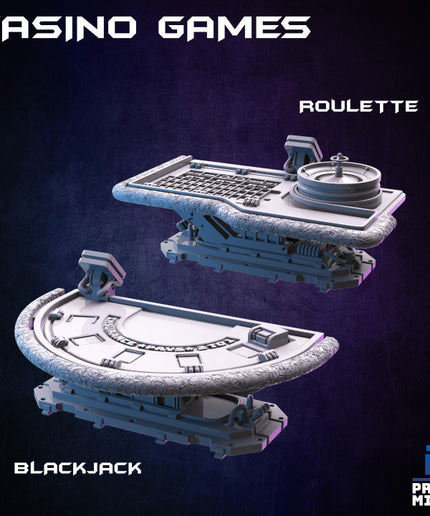 Blackjack and Roulette - Casino Games - Broken Chip Collection