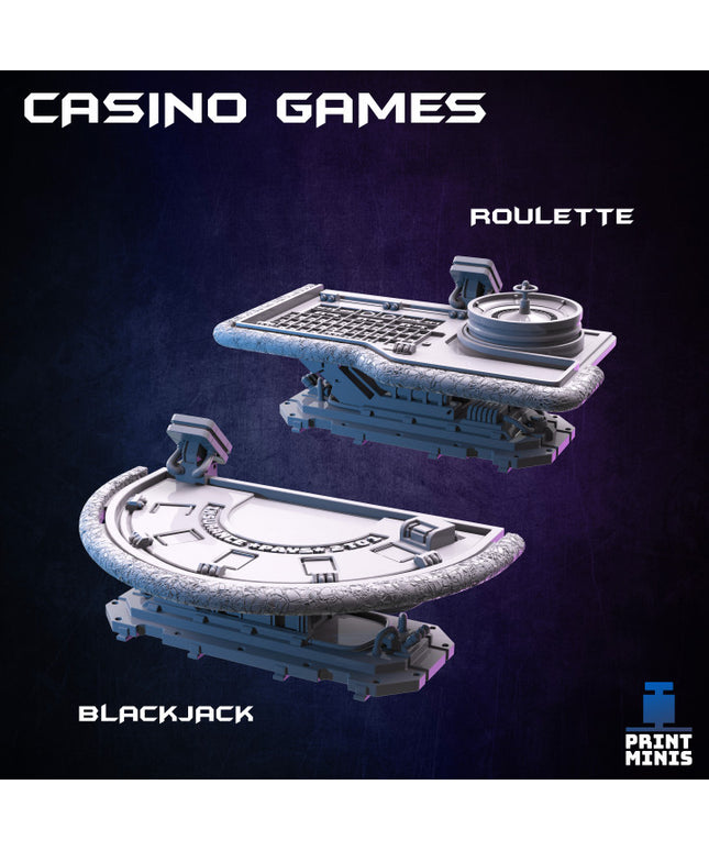 Blackjack and Roulette - Casino Games - Broken Chip Collection