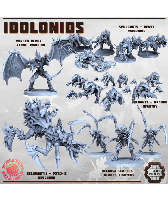 Idolonid Aliens - Combat Unit 3D File Logo