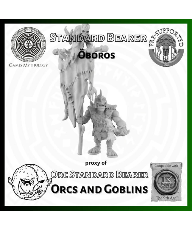 Orcas and Goblins  , oboros, Standard Bearer ,1 Figure