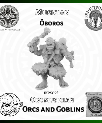 Orcas and Goblins  , oboros, Musician ,1 Figure