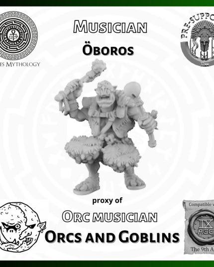 Orcas and Goblins  , oboros, Musician ,1 Figure