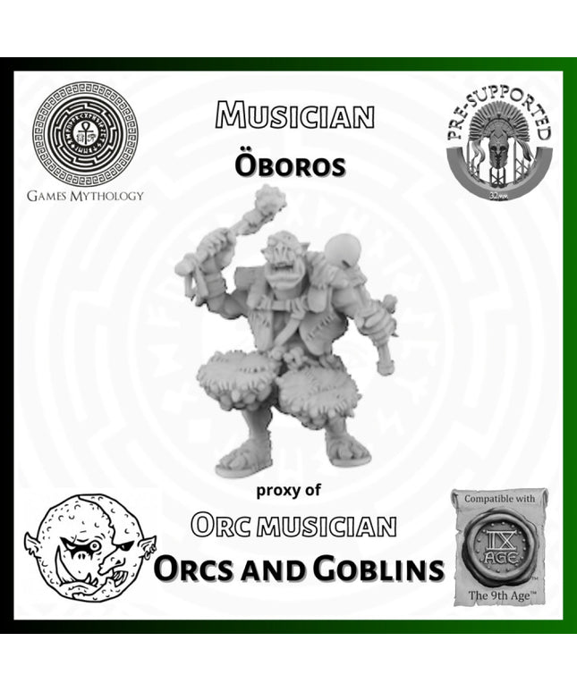Orcas and Goblins  , oboros, Musician ,1 Figure