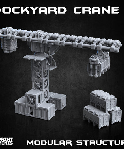 Dockyard Crane & Modular Buildings Set - Ironside Docks Collection