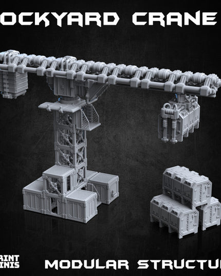 Dockyard Crane & Modular Buildings Set - Ironside Docks Collection