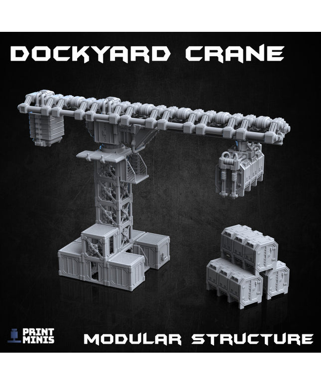 Dockyard Crane & Modular Buildings Set - Ironside Docks Collection