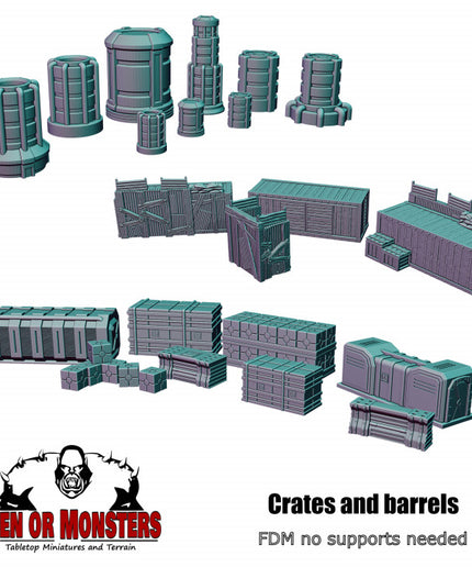 Crates and barrels- Sci Fi