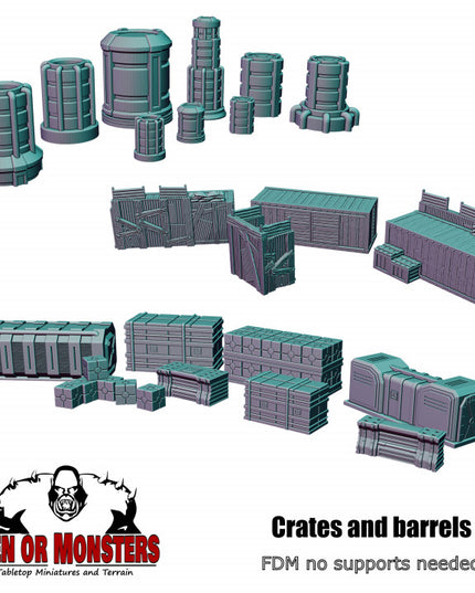 Crates and barrels- Sci Fi