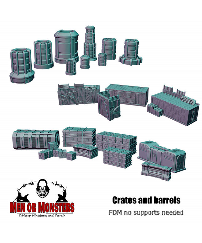Crates and barrels- Sci Fi