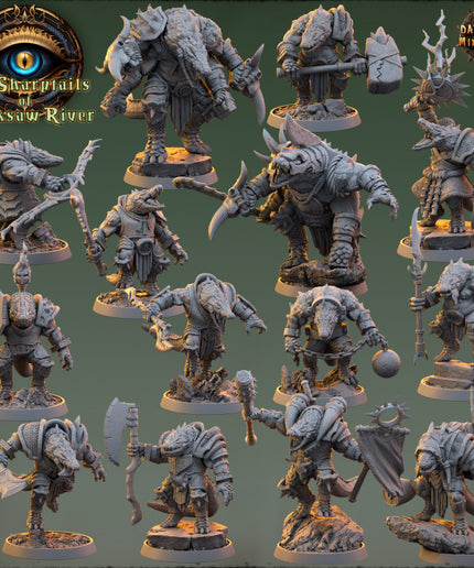 The Sharptails of Hacksaw River Full Set 14 Miniatures