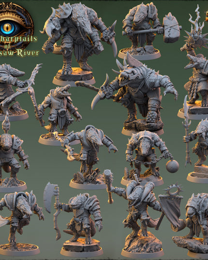 The Sharptails of Hacksaw River Full Set 14 Miniatures