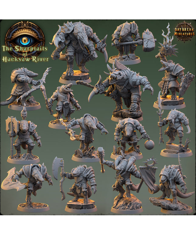 The Sharptails of Hacksaw River Full Set 14 Miniatures