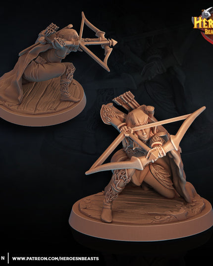 Female wood elf archer