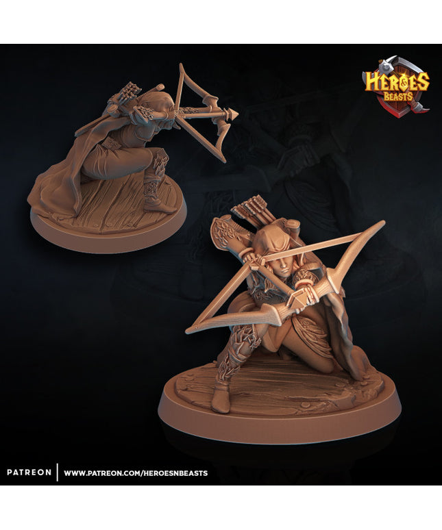 Female wood elf archer