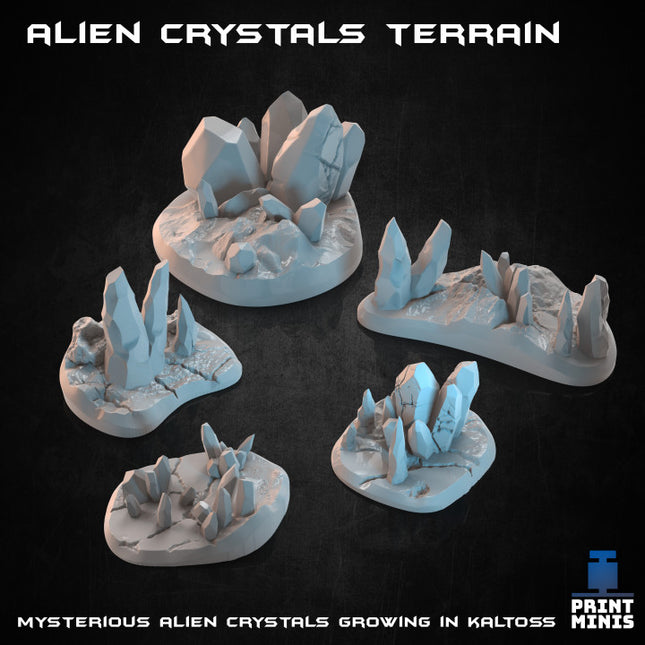 13x Alien Plants & Crystals - Terrain Kit - Expedition Collection