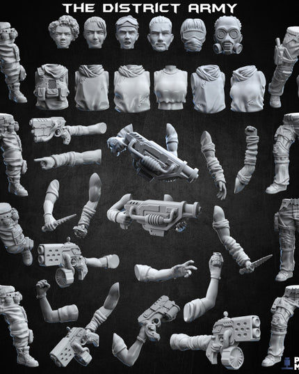 The District Army - 41 piece modular kit - Doomsday Collection