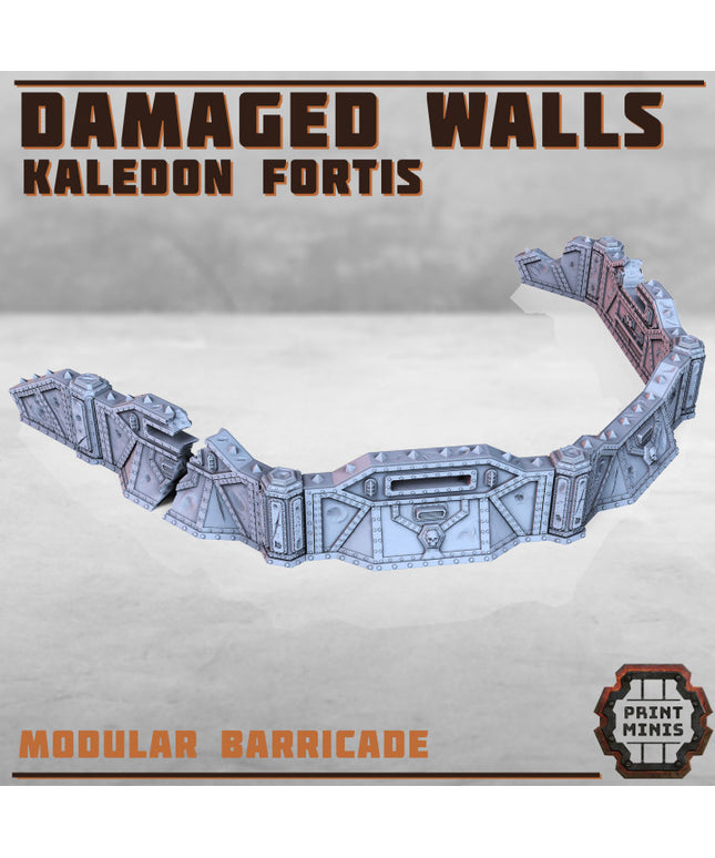 Damaged Barricade Wall