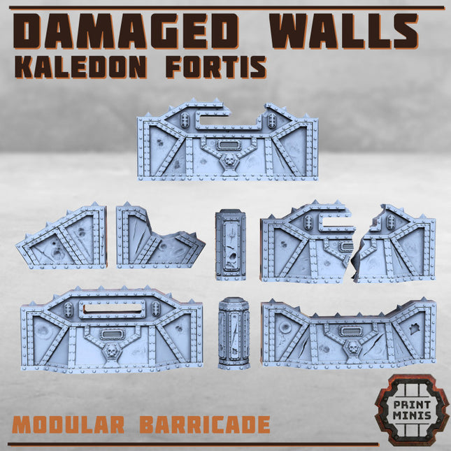 Damaged Barricade Wall