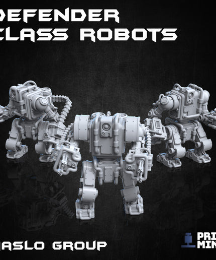 Defender Class Robots x3 (modular) - Automata Collection
