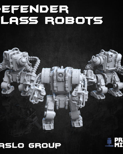 Defender Class Robots x3 (modular) - Automata Collection