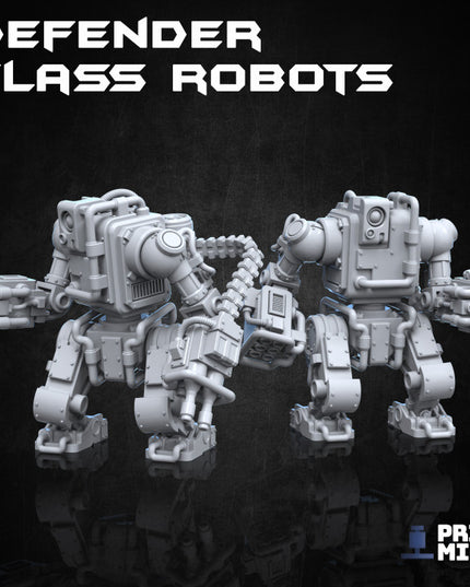 Defender Class Robots x3 (modular) - Automata Collection
