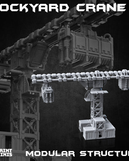 Dockyard Crane & Modular Buildings Set - Ironside Docks Collection