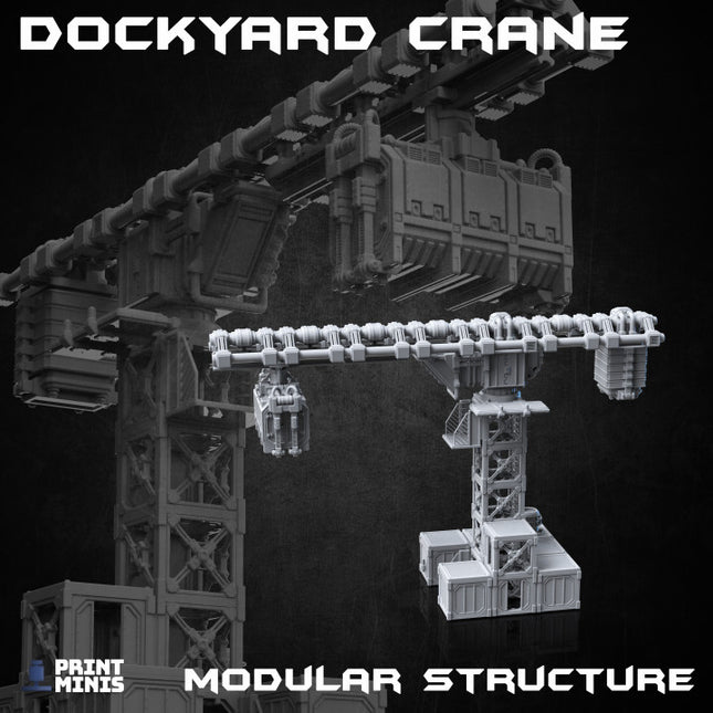 Dockyard Crane & Modular Buildings Set - Ironside Docks Collection