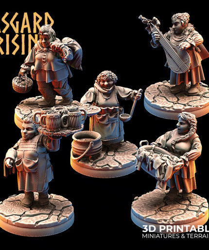 DWARF FEMALE: Dwarven Townsfolk