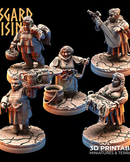 DWARF FEMALE: Dwarven Townsfolk