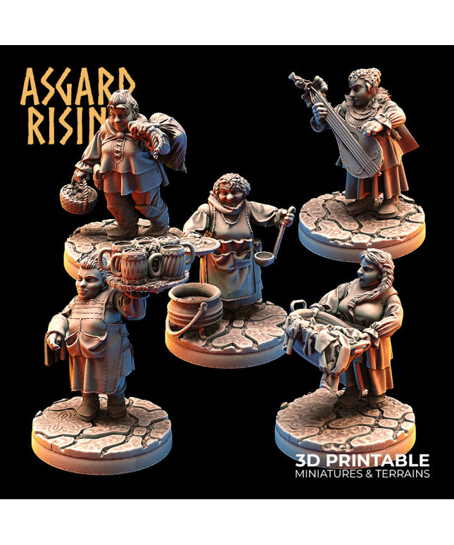 DWARF FEMALE: Dwarven Townsfolk