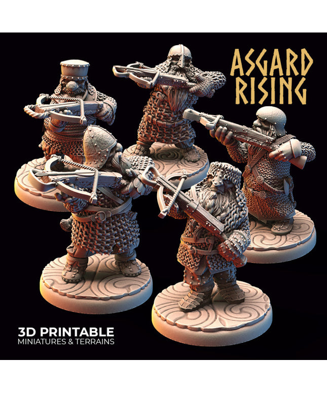 DWARF RANGED: Dwarves in Chain Mail with Crossbows
