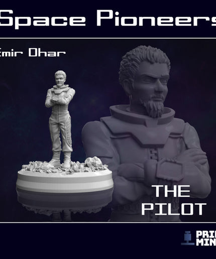 Emir Dhar Character - Space Pilot - Pioneer Collection