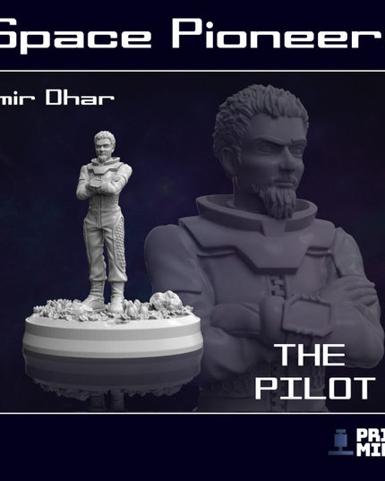 Emir Dhar Character - Space Pilot - Pioneer Collection