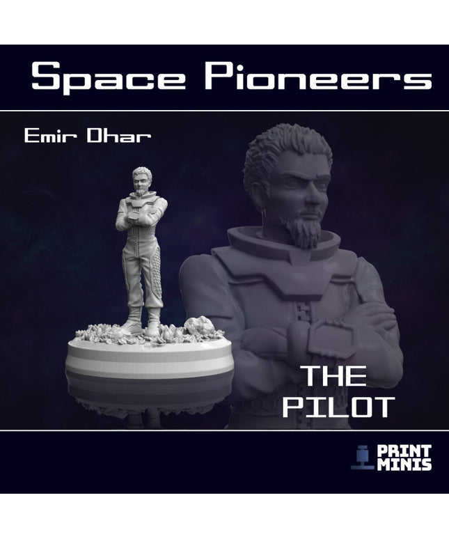 Emir Dhar Character - Space Pilot - Pioneer Collection