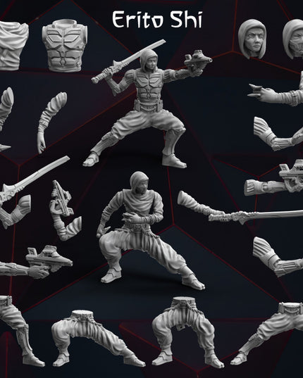 Modular Sci-Fi Ninjas - Tekano Corp Collection