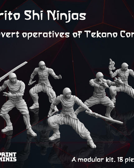 Modular Sci-Fi Ninjas - Tekano Corp Collection