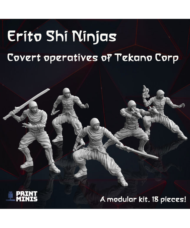 Modular Sci-Fi Ninjas - Tekano Corp Collection