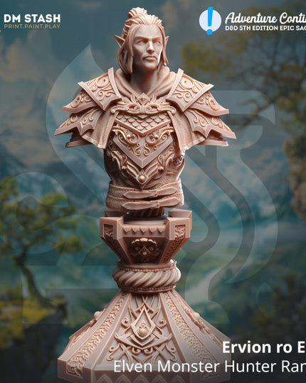BUST Elven Monster Hunter Ranger - Ervion ro Estel