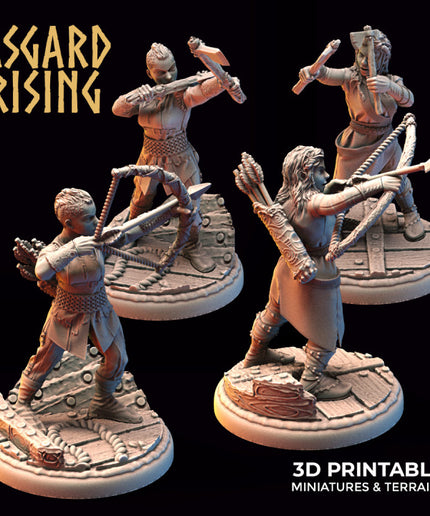 VIKINGS - Female Archers Ax Throwers Modular Warband