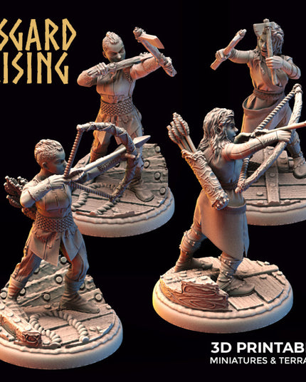 VIKINGS - Female Archers Ax Throwers Modular Warband