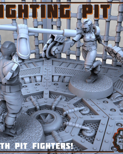 Fighting Pit with 2x Pit Fighters