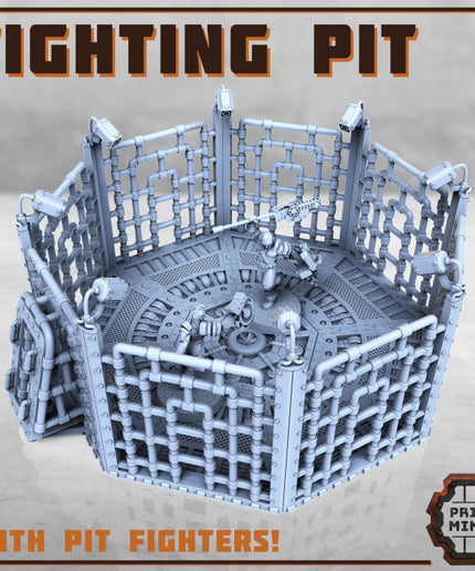 Fighting Pit with 2x Pit Fighters