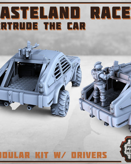 Wasteland Race Car - Gertrude w/ Outlaw Drivers