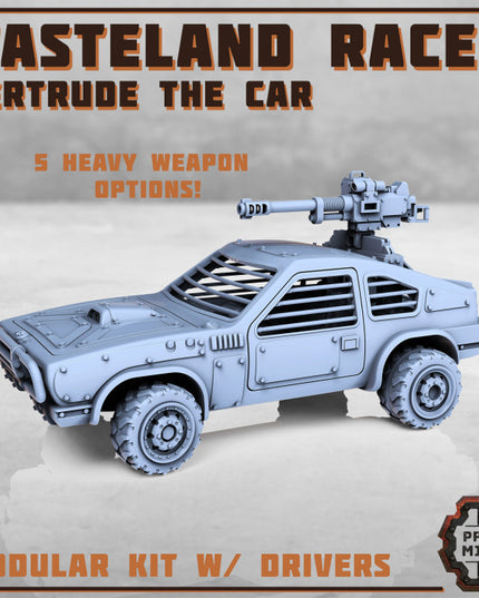 Wasteland Race Car - Gertrude w/ Outlaw Drivers